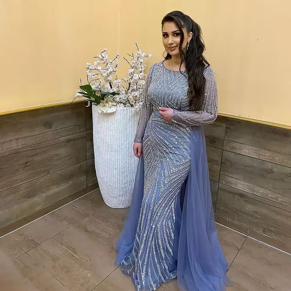 blue dress for baby girl Simple A Line Satin Gray Blue Long Prom Dress, Gray Blue Long Bridesmaid Dress US 14 / Gray Blue(As picture)