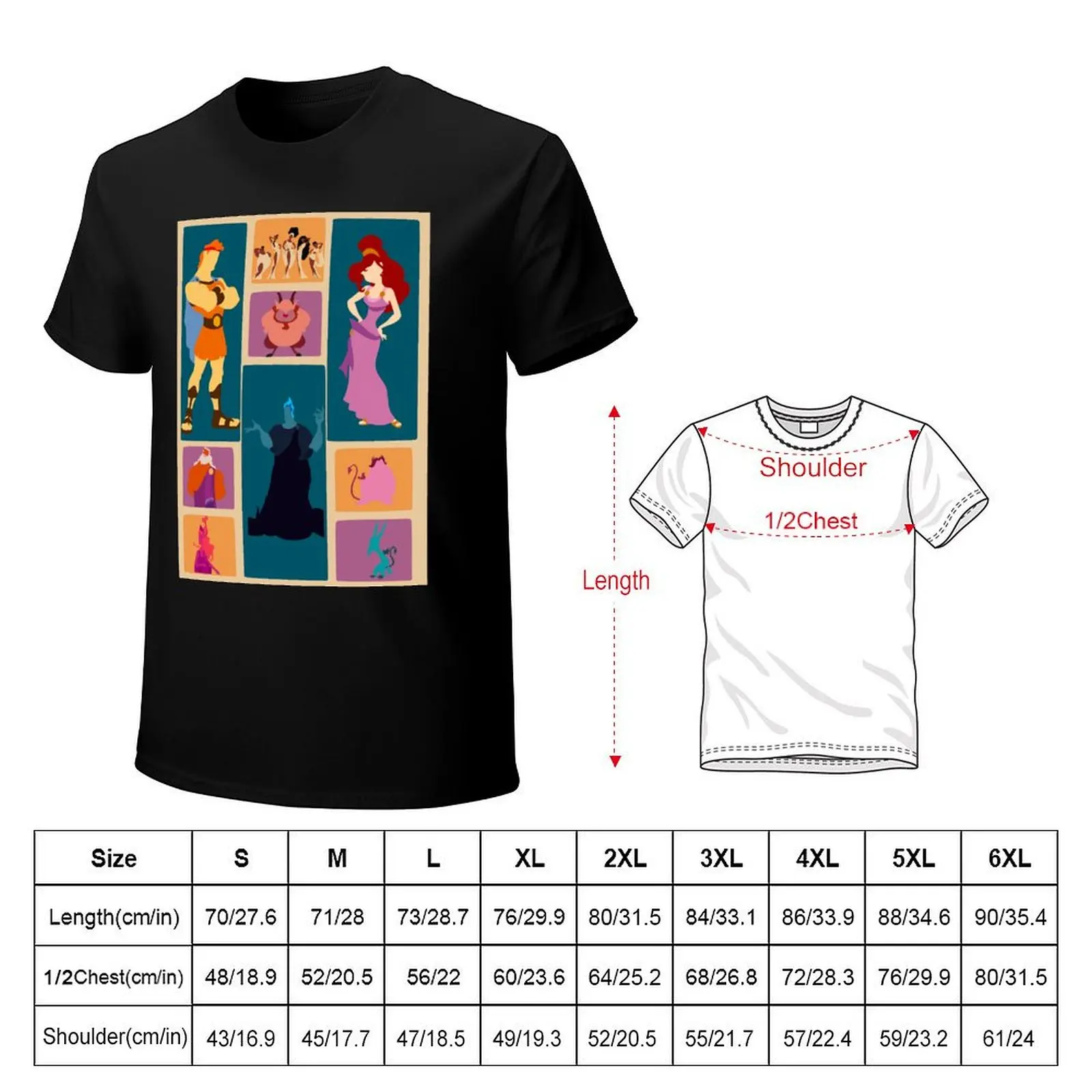 Hercules Inspired Minimalist Design T-Shirt Thanksgiving Day Tee Top
