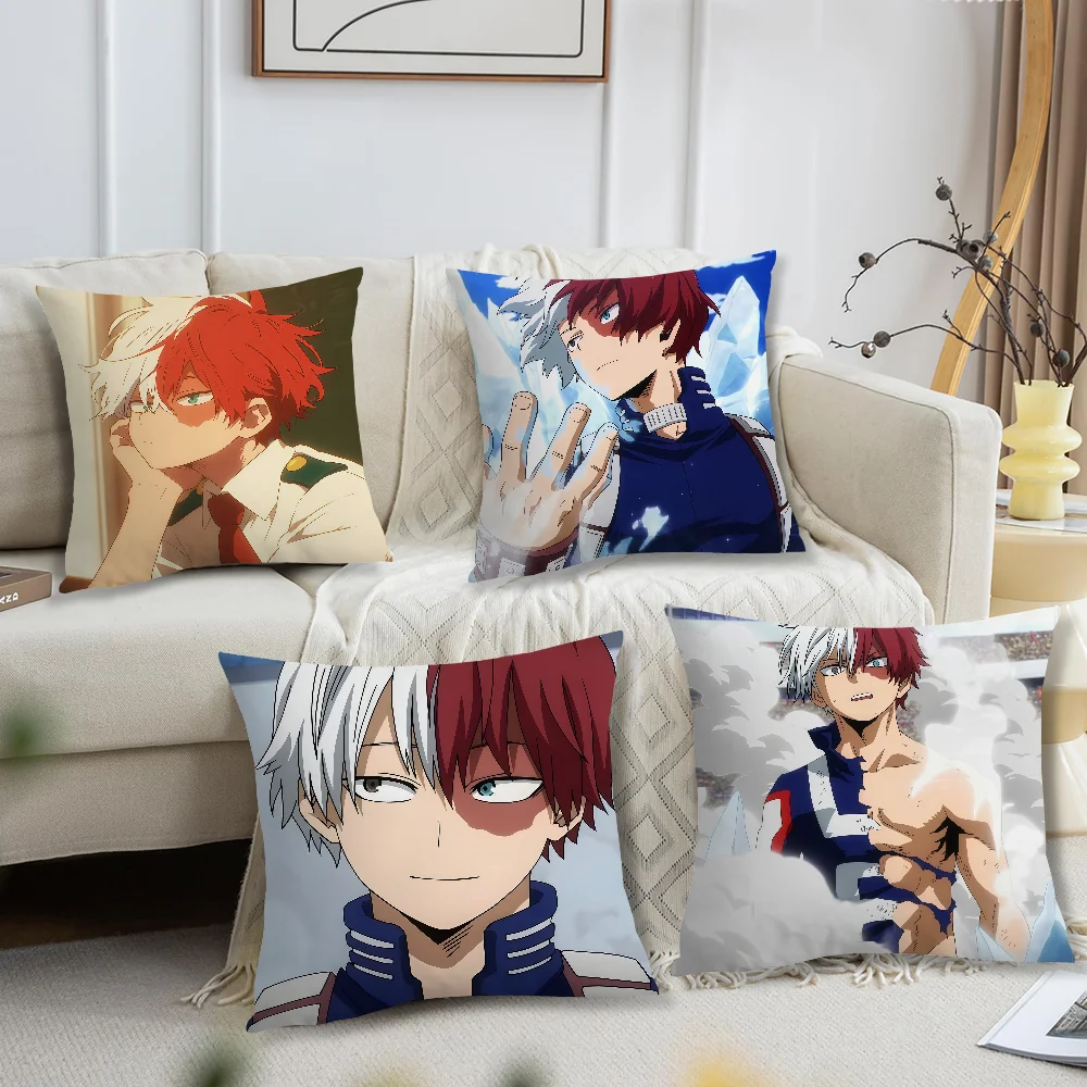 Anime S-Shoto T-Todoroki Cushion Cover For Pillow Printing Sofa Decoration Home Car Room Coffee Shop Office Nordic Simplicity