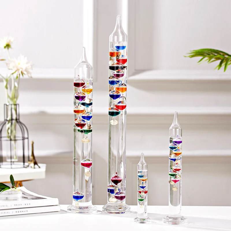 Galileo Colorful Ball Thermometer Office Decoration Living Room Wine Cabinet Decoration Creative Home Decoration Birthday Gift