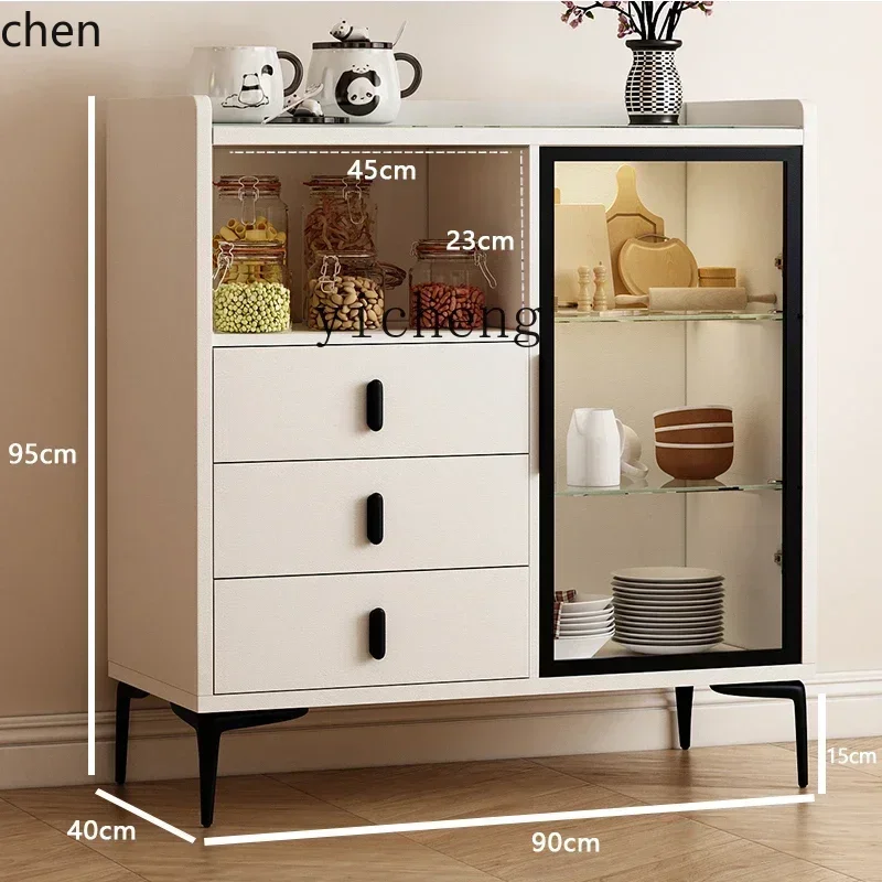 HXL Sideboard Simple Tea Water Glass Wall-Mounted Storage Cabinet Storage Sideboard