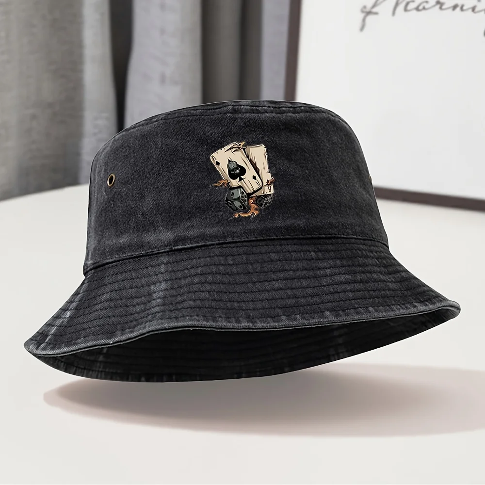 MAKEFGE Stretchable Unisex Vintage Washed Bucket Hat Suitable for Outdoor, Streetwear & Ramadan - Adjustable Sweat-Absorbing wit