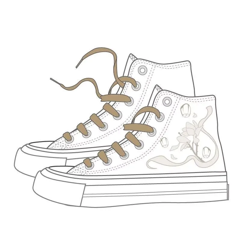 2024 Tian Guan Ci Fu Hua Cheng Xie Lian High-top Canvas Board Shoes Sneakers for Men and Women Four Season Casual Shoes