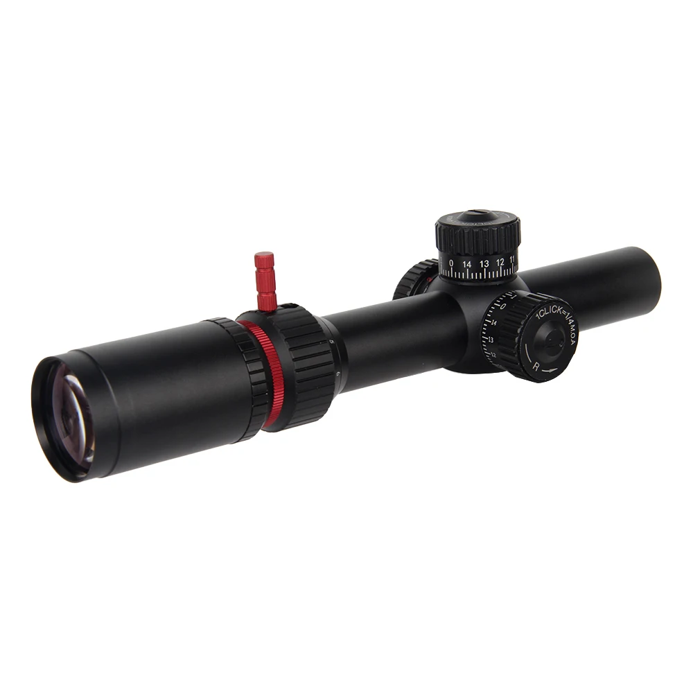 1.2-6x24IR WA Large field of view, thin wall, low light, high definition crosshair sight