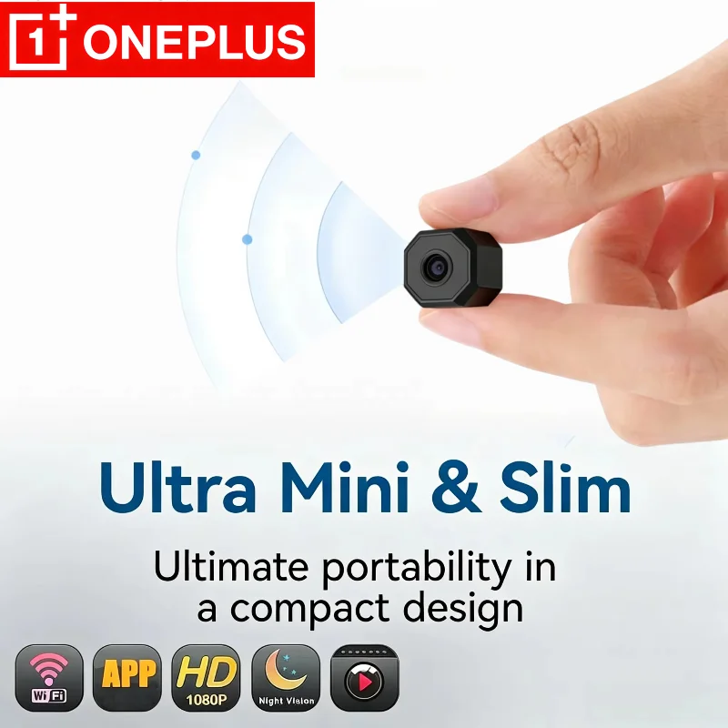 OnePlus 4K Wireless Camera Surveillance Security Mini Video Cam Night Vision Motion Detect Camcorder Mini Cam Monitor Smart Home