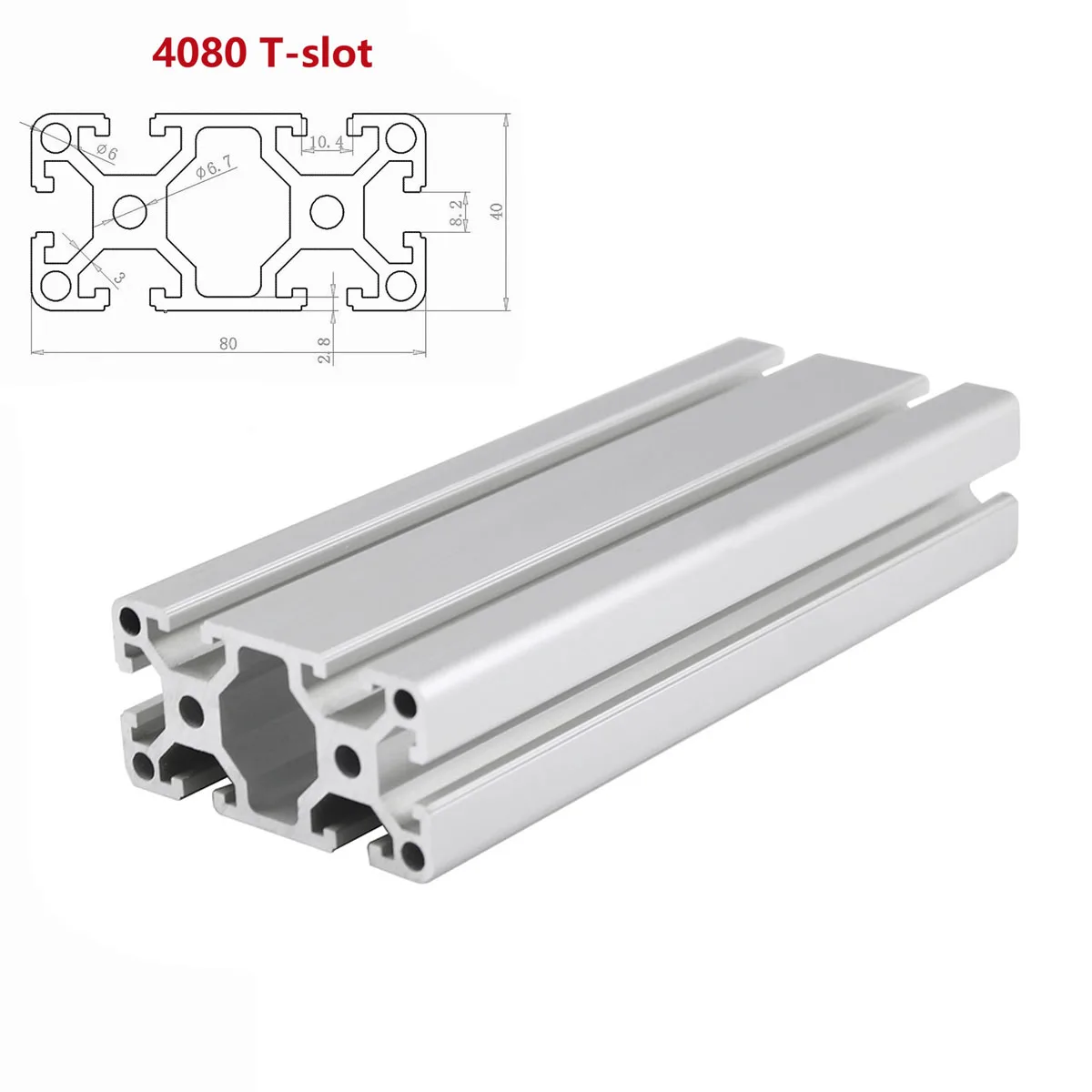 1PC 4080 15180 15120 Aluminum Profile 200 300 500 600 800 1000mm Linear Rail Extrusion Eu Standard Anodized For CNC 3D Printer