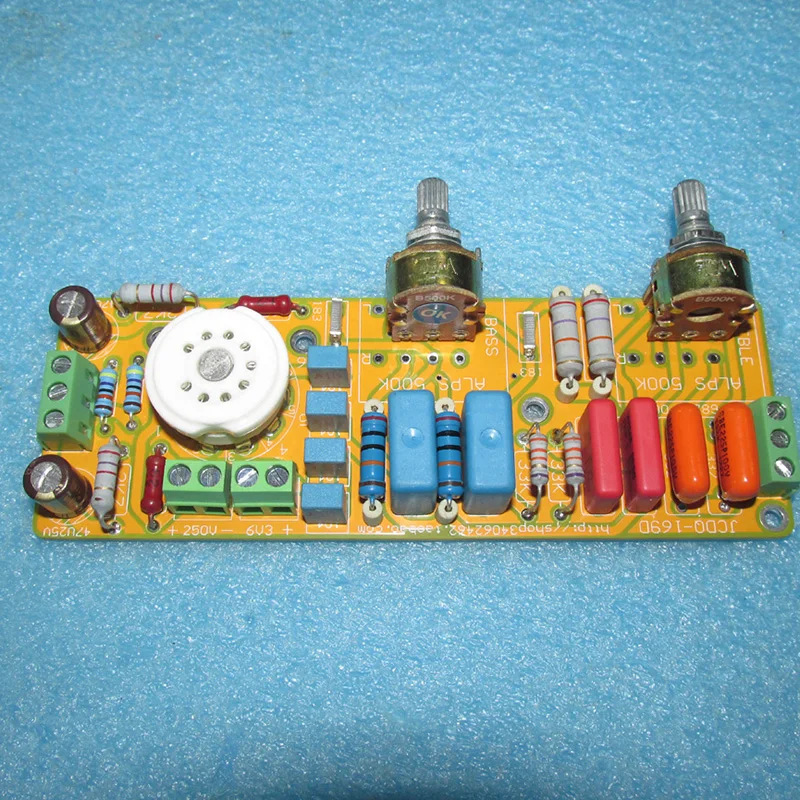 Placa de tono de tubo 6n 1/6n2, potenciómetro de 500K, atenuación activa, placa de tono, amplificador de tubo Hifi, preamplificador de Audio