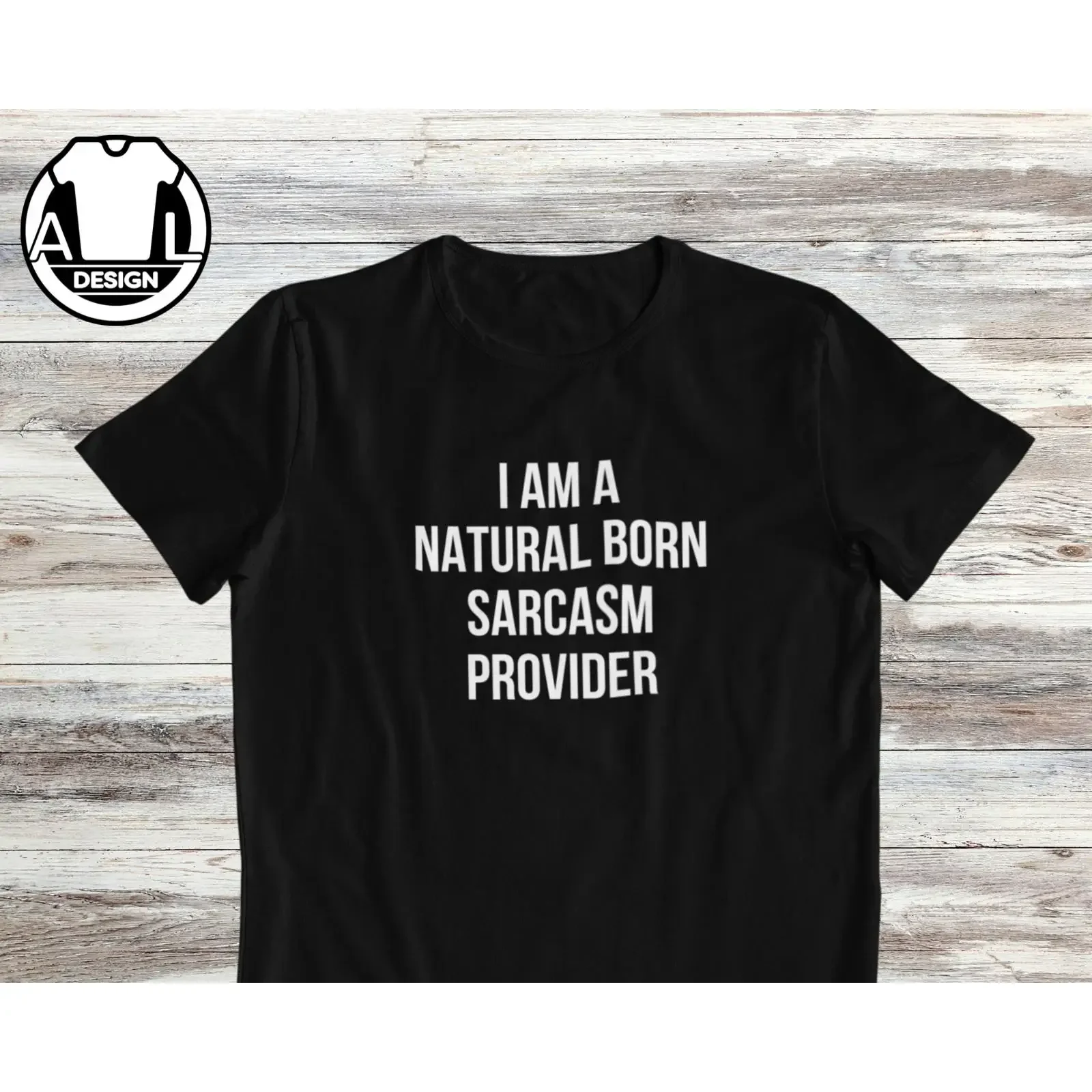 Sarcasm Provider T Shirt Funny Attitude Sarcastic  vintage Washed Top For Everyday Wear Breathable Soft streetwear fashion