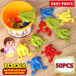 50-5PCS Jumping Frog Toys Parent-child Bounce Frogs Anxiety Toy Kids Assorted Stress Relief Toys Children Birthday Party Gifts