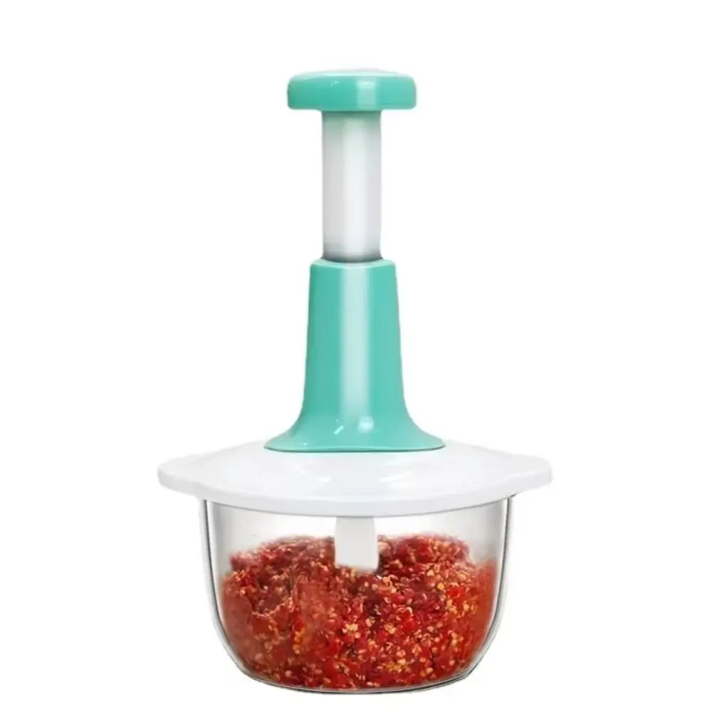Multi-functional Vegetable Mincer Manual Press Plastic Garlic Mincing Machine Convenient Removable Meat Grinder Restaurant