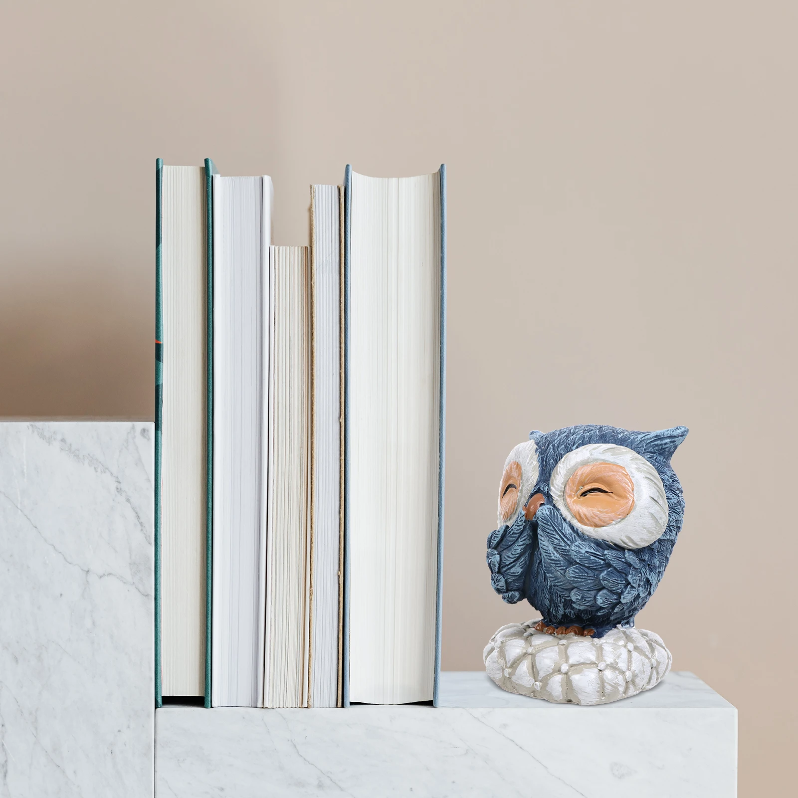 

1Pcs Owl Resin Ornament Elegant Desktop Decoration for Home Office Living Room Kids Room Owl Decoration Home Decor