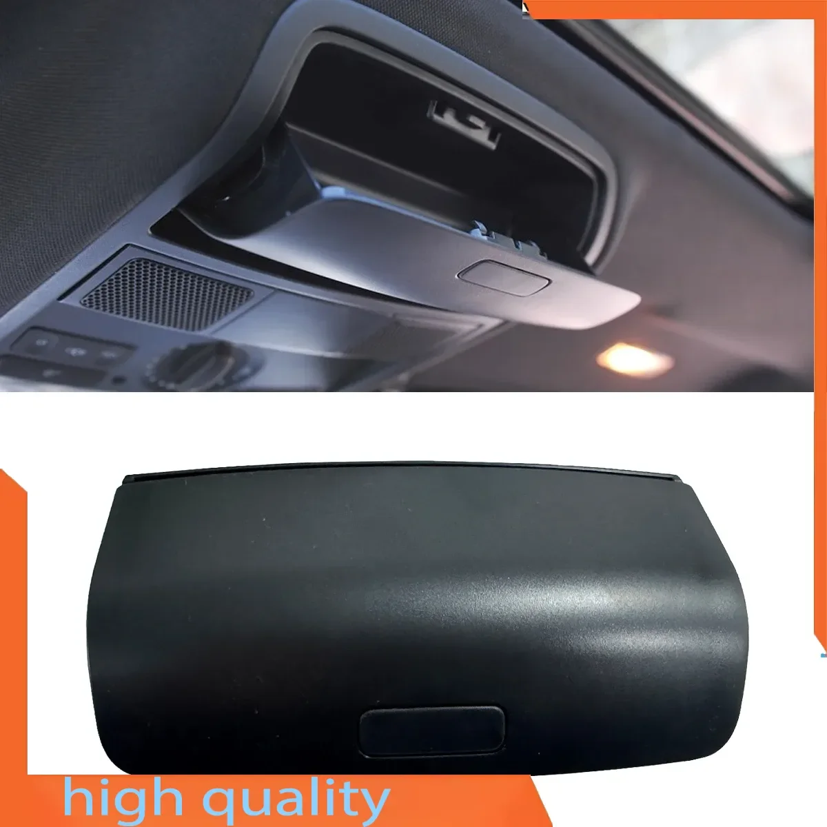 For VW Golf MK5 MK6 GTI Jetta 5 A5 Passat B6 CC Tiguan 5N Skoda Superb 2 1K0868837D Black Interior Roof Sunglass Holder Box Case