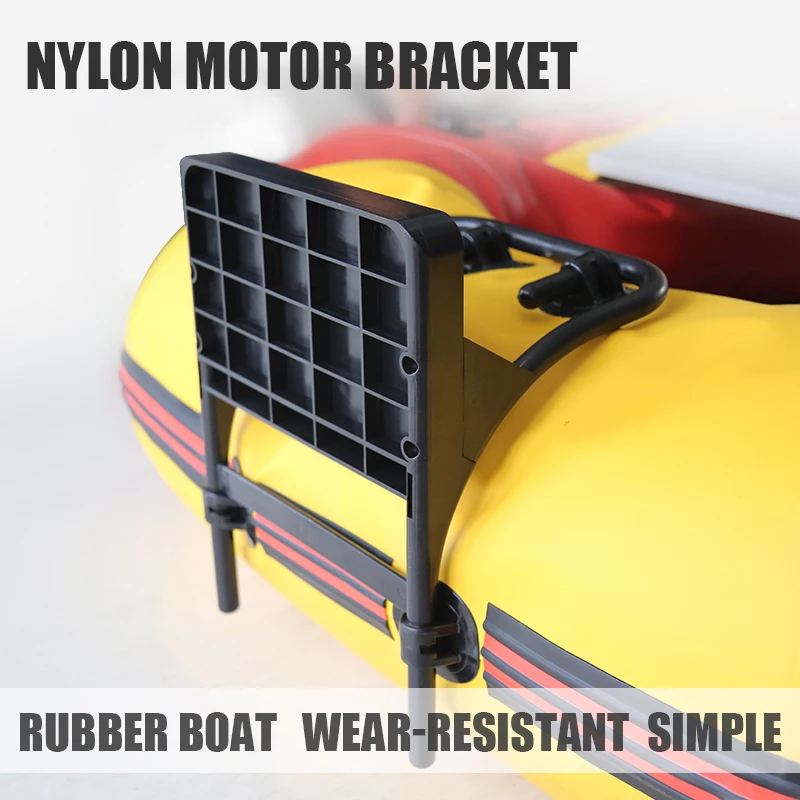دعامة محرك المروحة الكهربائية للقارب المطاطي القابل للنفخ من KOETSU، مادة النايلون الأسود، سهلة التركيب، مع براغي #5