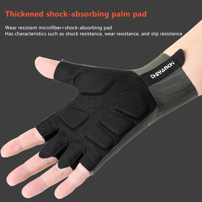 Half-finger Glove Protective Sports Glove Cycling Gloves Ultralight Road Bike Gloves Anti-Slip Silicone Pad Cooling Sport Gear