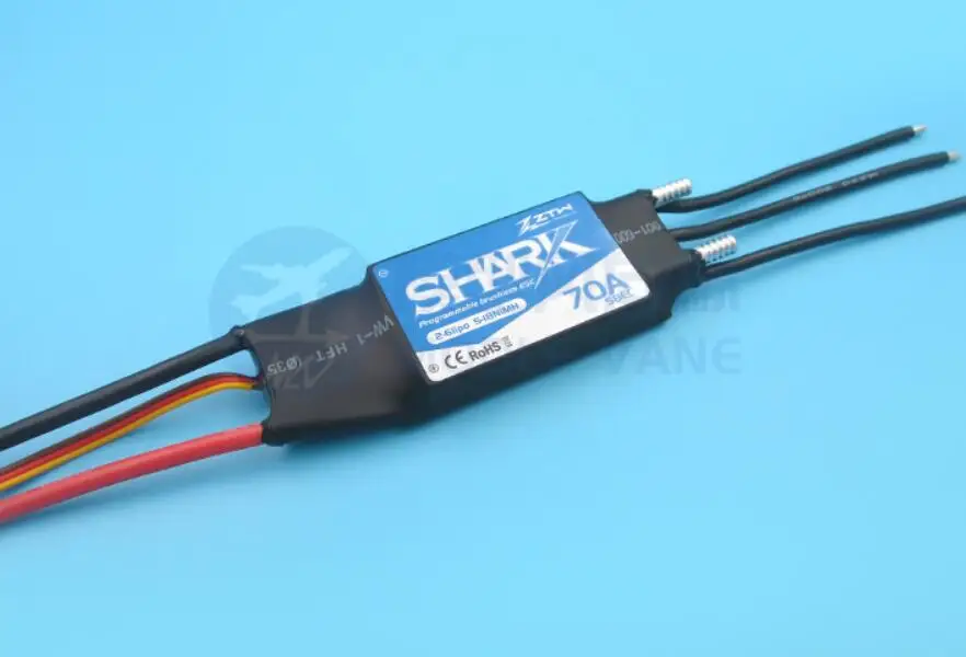 ZTW Shark-ESC de doble vía para barco teledirigido, 30A, 40A, 50A, 60A, 70A, 80A BEC, impermeable, sin escobillas, con refrigeración por agua