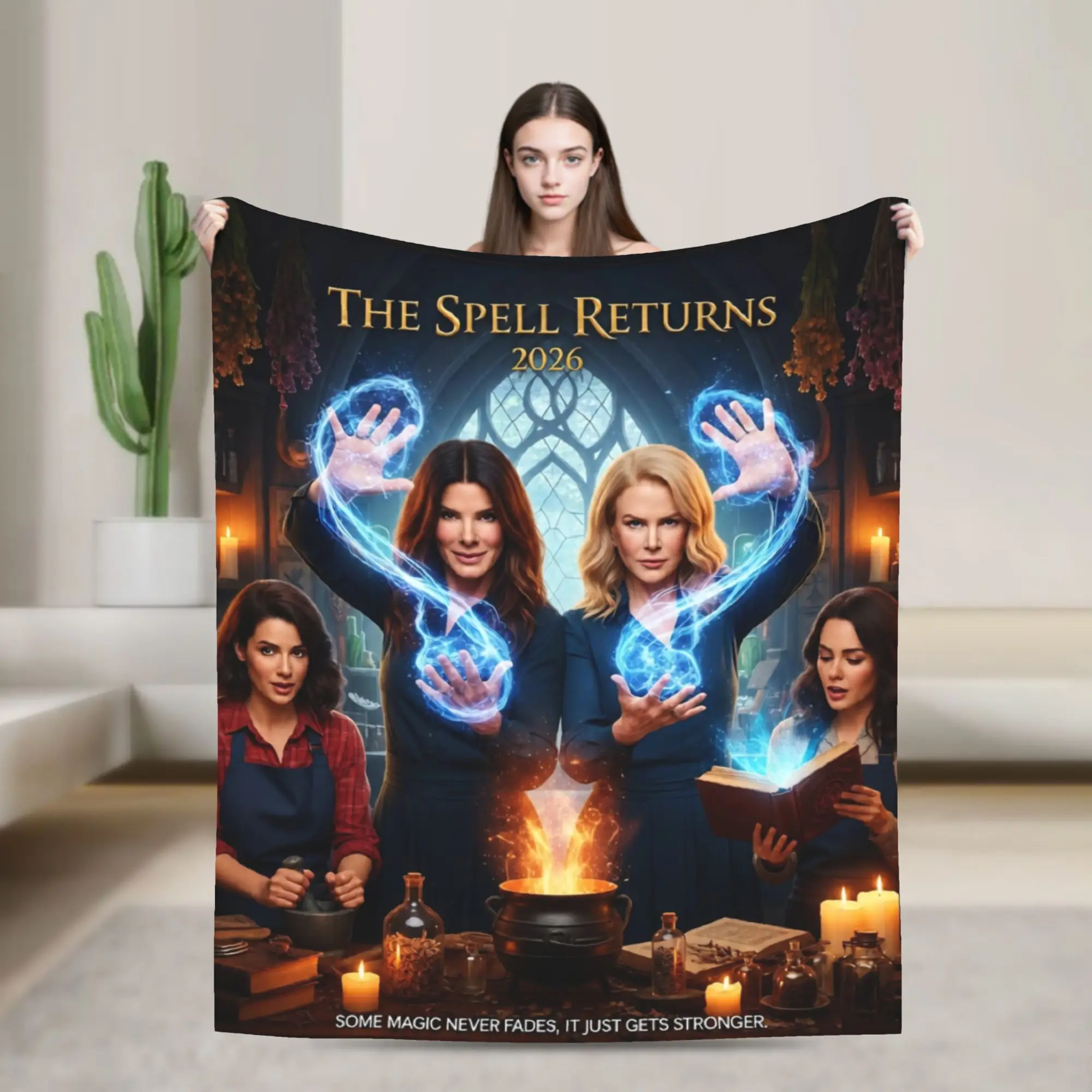 Practical Magic 2 Movie 2026 Throw Blanket for Couch Soft Cozy Plush Blanket  Multiple Sizes Bedspreads for All Seasons