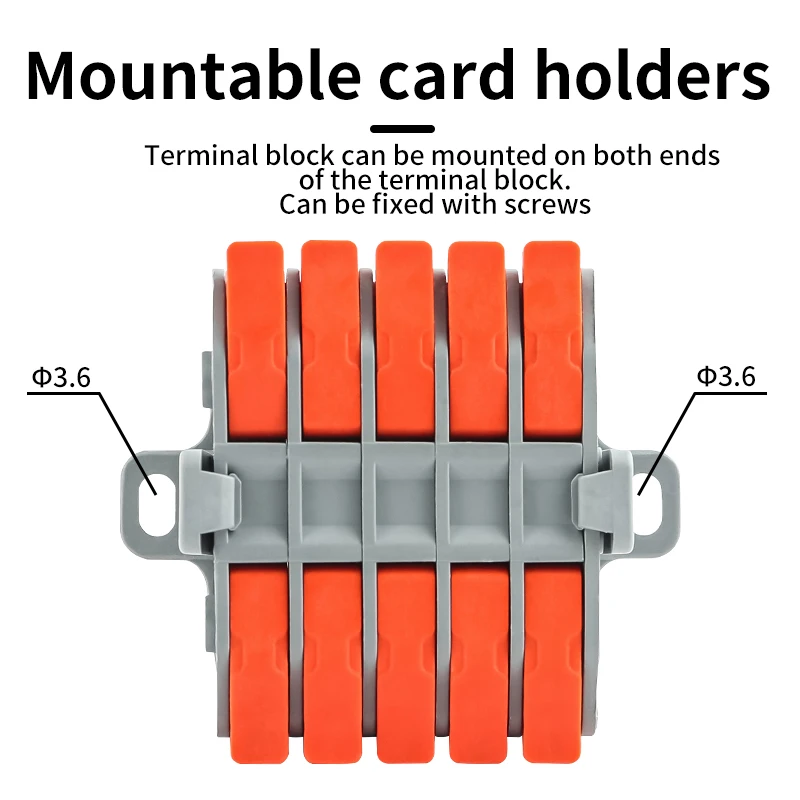 5Pcs Quick Lever Connector CMK460 Large Wiring Capacity Range Cable Connect Multiple In Out Universal 6MM 41A