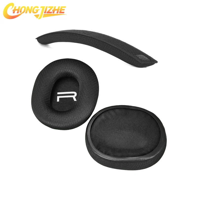 

CHONGJIZHE Replacement Mesh Ear Pads /Head beam cushion for Plantronics RIG 300 Pro HX/Nacon RIG 300 Pro Headphones Repair Parts