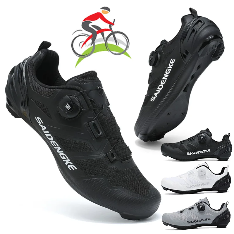 

Men Self-Locking Speed Bicycle SPD Sneakers Racing Bike Shoes Cleats Spd Cycling Shoes Women Mountain Road Cycling Footwear