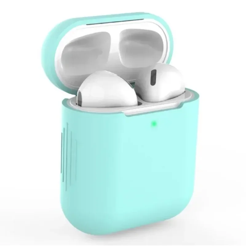 حافظة من السيليكون الناعم للهواء لأجهزة Apple لأجهزة Airpods 1، غطاء حماية لـ Airpods 2
