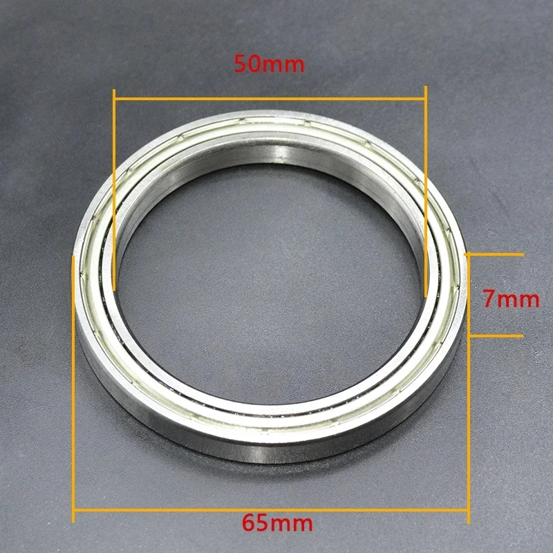 2Pcs Ultra Thin 6810ZZ 6810-2RS Ball Bearings 50×65×7mm Double Metal Shield / Double Rubber Sealed Chrome Steel Bearings