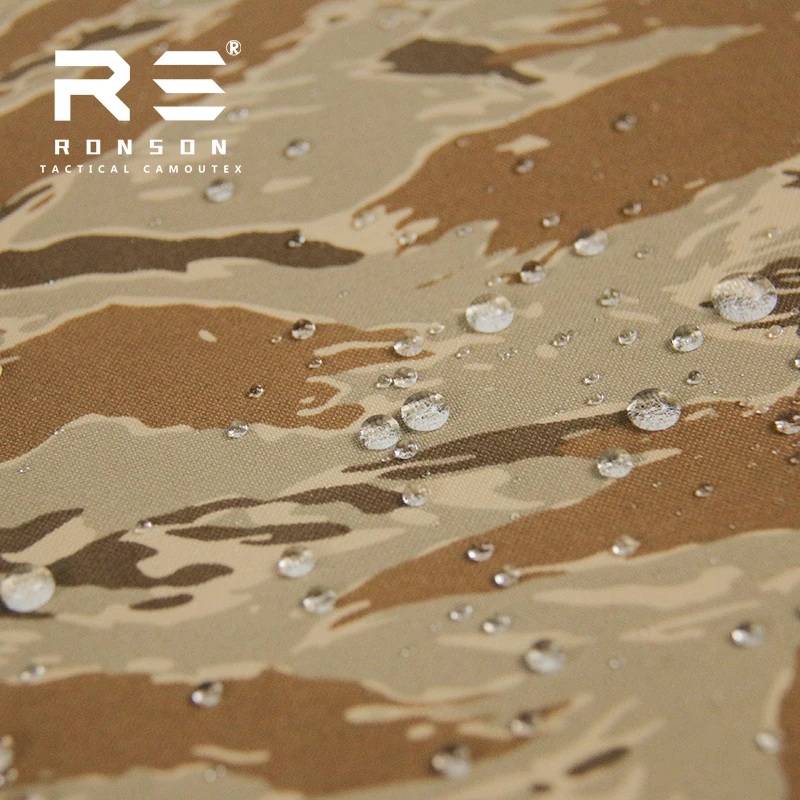 Hot Sale 500D Nylon Oxford Tiger Desert Camo Camouflage Tactical Fabric Use for Bag Vest In Stock