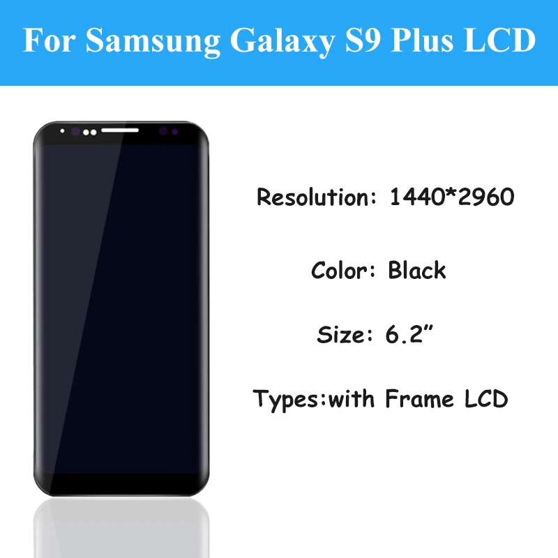 NEW OLED Replacement For SAMSUNG Galaxy S9 Plus LCD display Touch Screen Digitizer S9 Plus lcd G965 G9650 For s9+ LCD