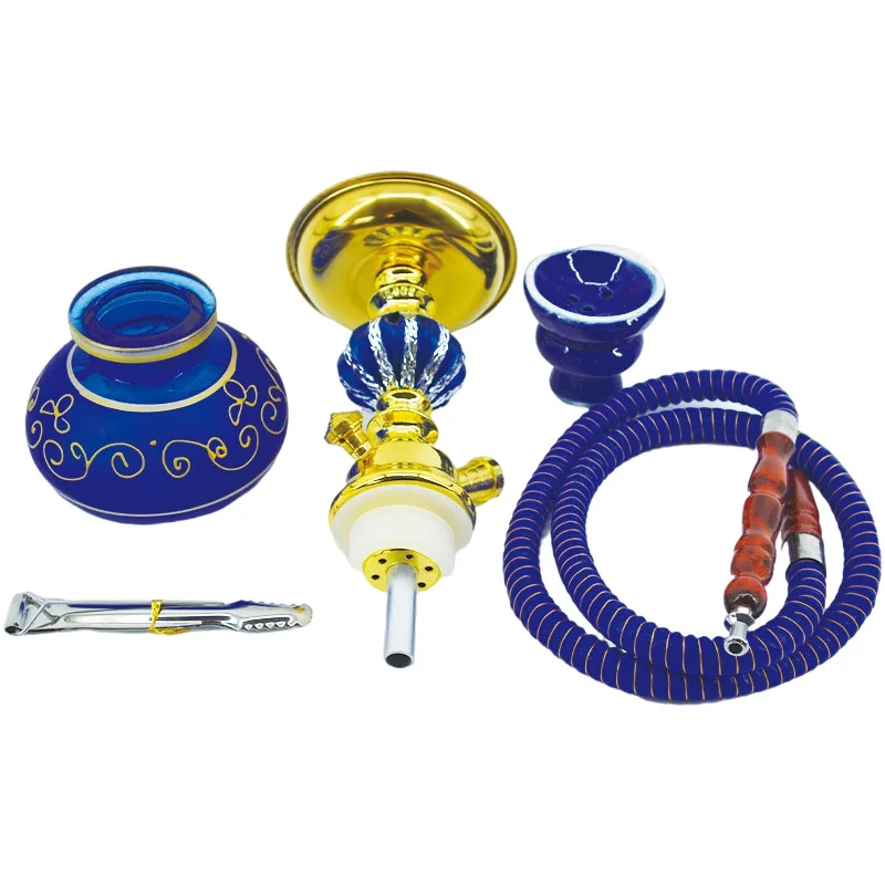 Arab Glass Shisha Hookah Set Water Pipe With Hookah Hose Bowl Tongs Cachimba Nargile Sheesha Narguile Chicha Hookah Shisha Pipe