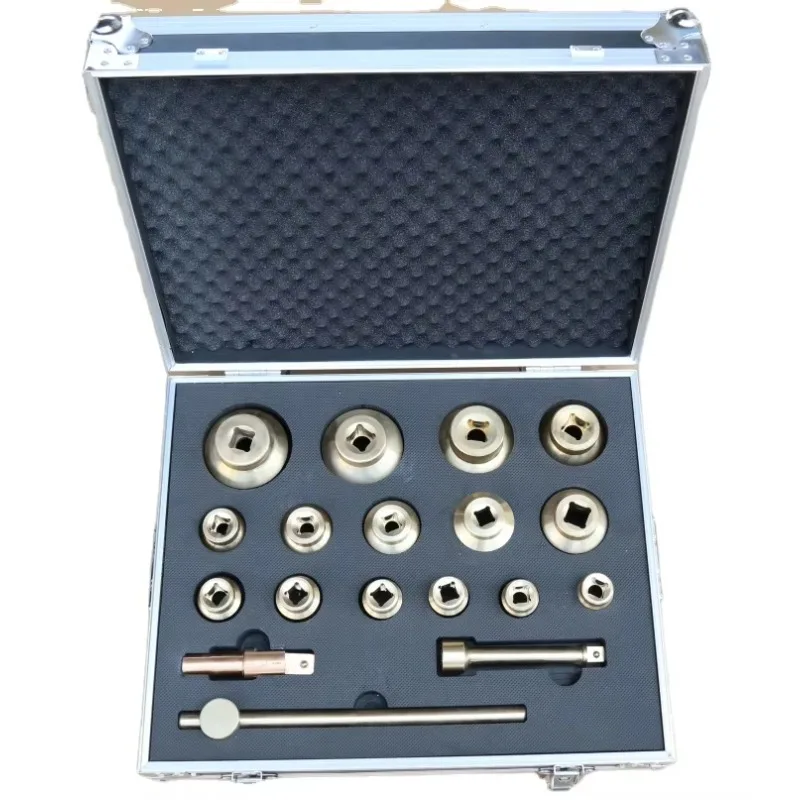 

Aluminum Bronze Suitable for High Temperature Environments 1" Dr Socket Set 18pcs Oil Depot Station Communication Room