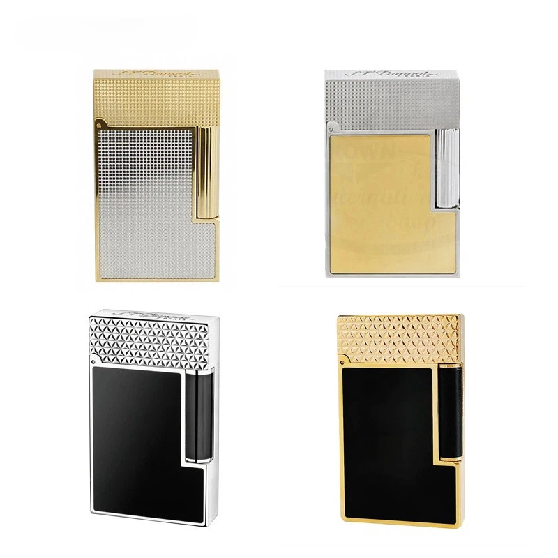 

Коллекция бутановых зажигалок L1/L2 Options Premium Loud Ping, окрашенные в черный цвет, с роскошным золотым покрытием и полированной серебряной отделкой.