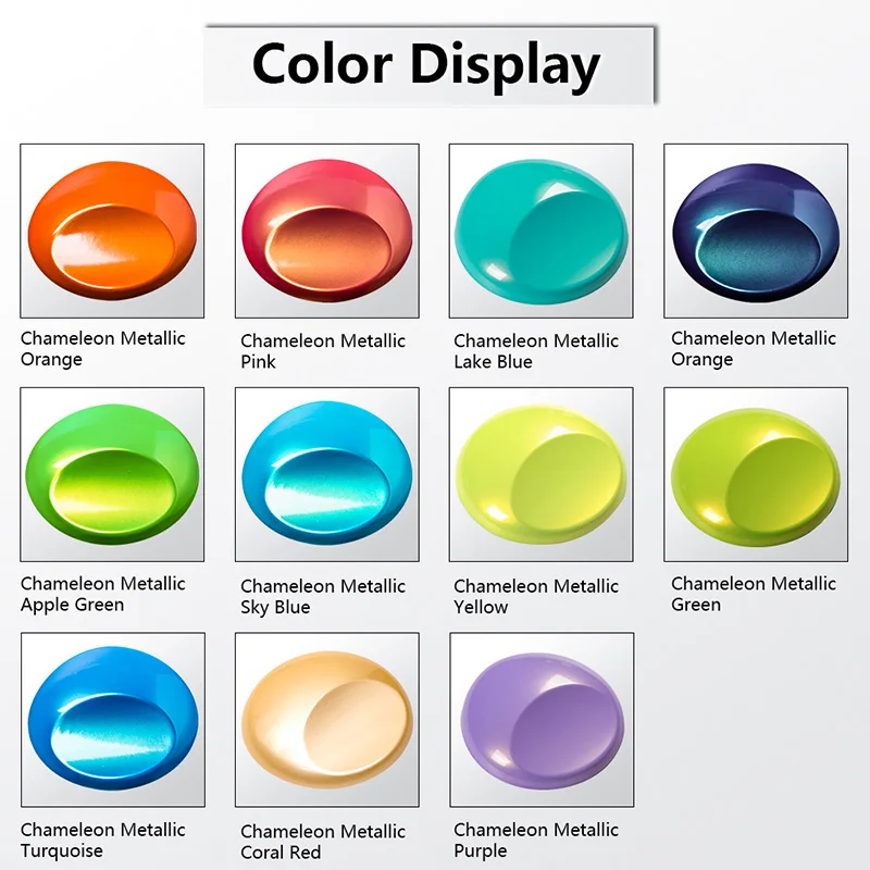 2025 Super Bright PVC Orange Color Chameleon Metallic Series Car Body Sticker Pet Car Vinyl Wrap Film