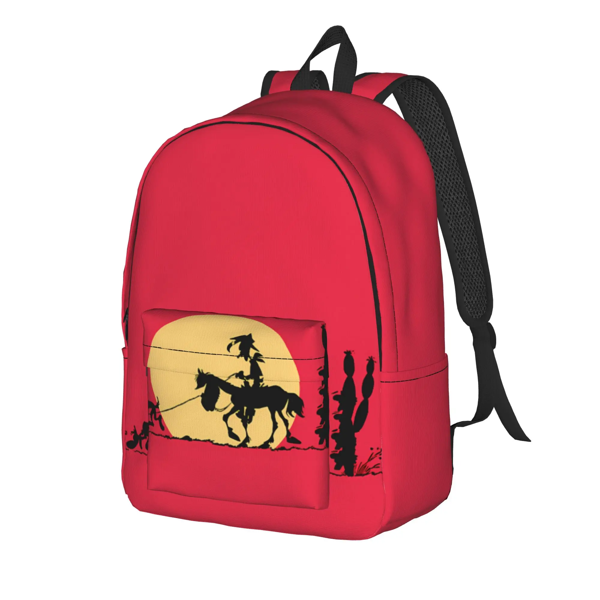 Lucky Luke Cartoon Comics (1 (11) Backpack  Casual Backpacks Unisex Outdoor Soft High School Bags Colorful Rucksack