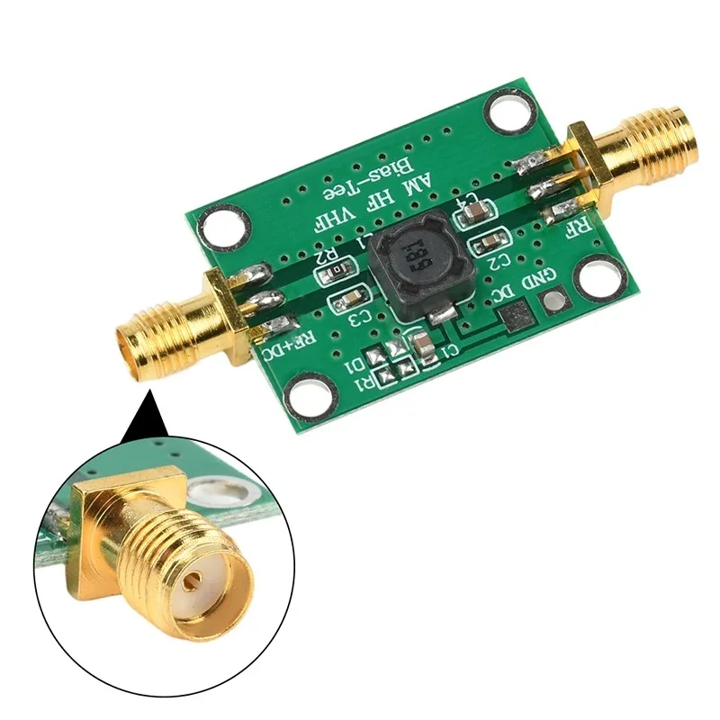 25K-100MHz RF broadband amplifier module coaxial feed bias HF AM low insertion loss RF module