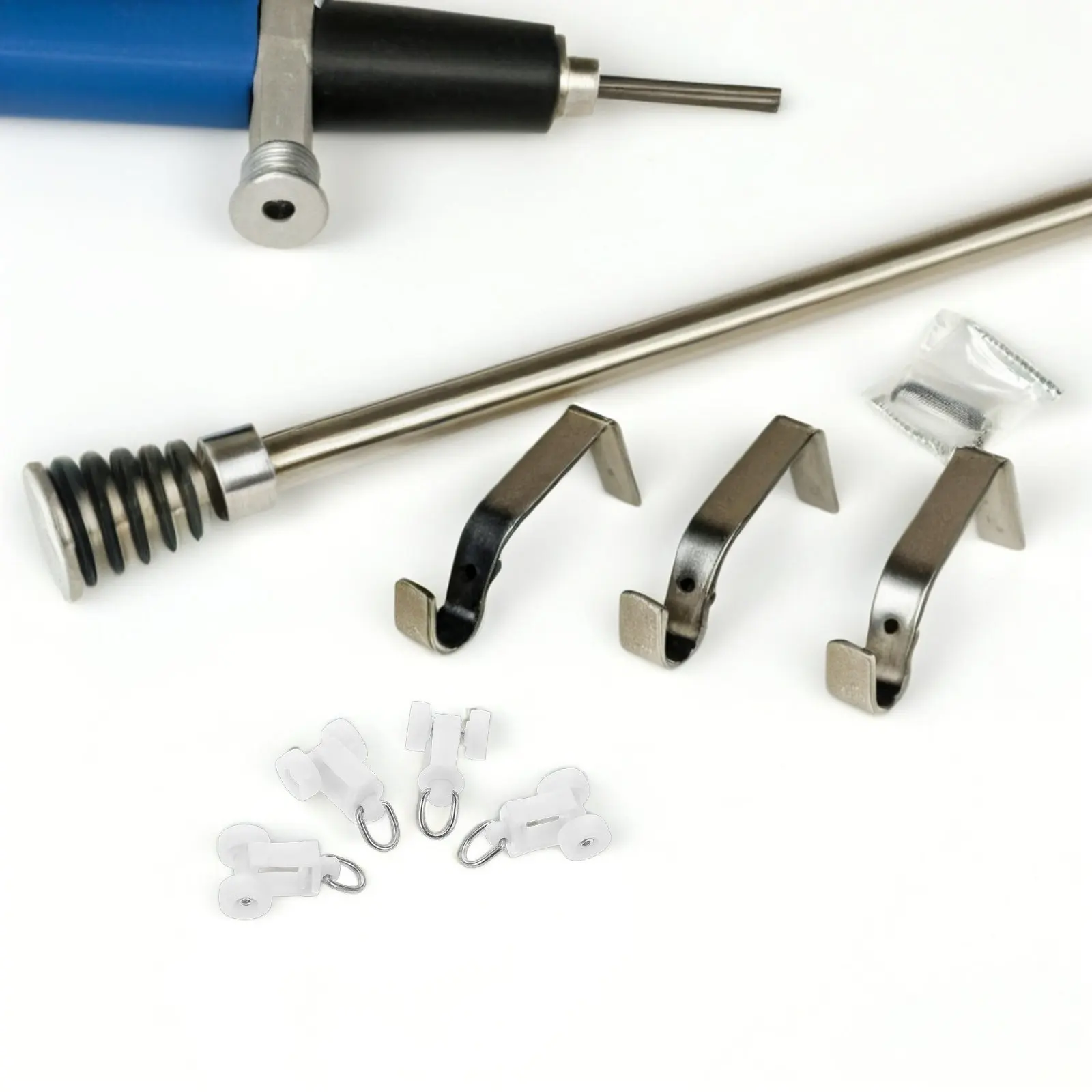 100Pcs Curtain Track Rollers 0.98x0.39 Heavy Duty Ripple Fold Drapery Runners 11Mm Wheel Sliding Pulley Gliders
