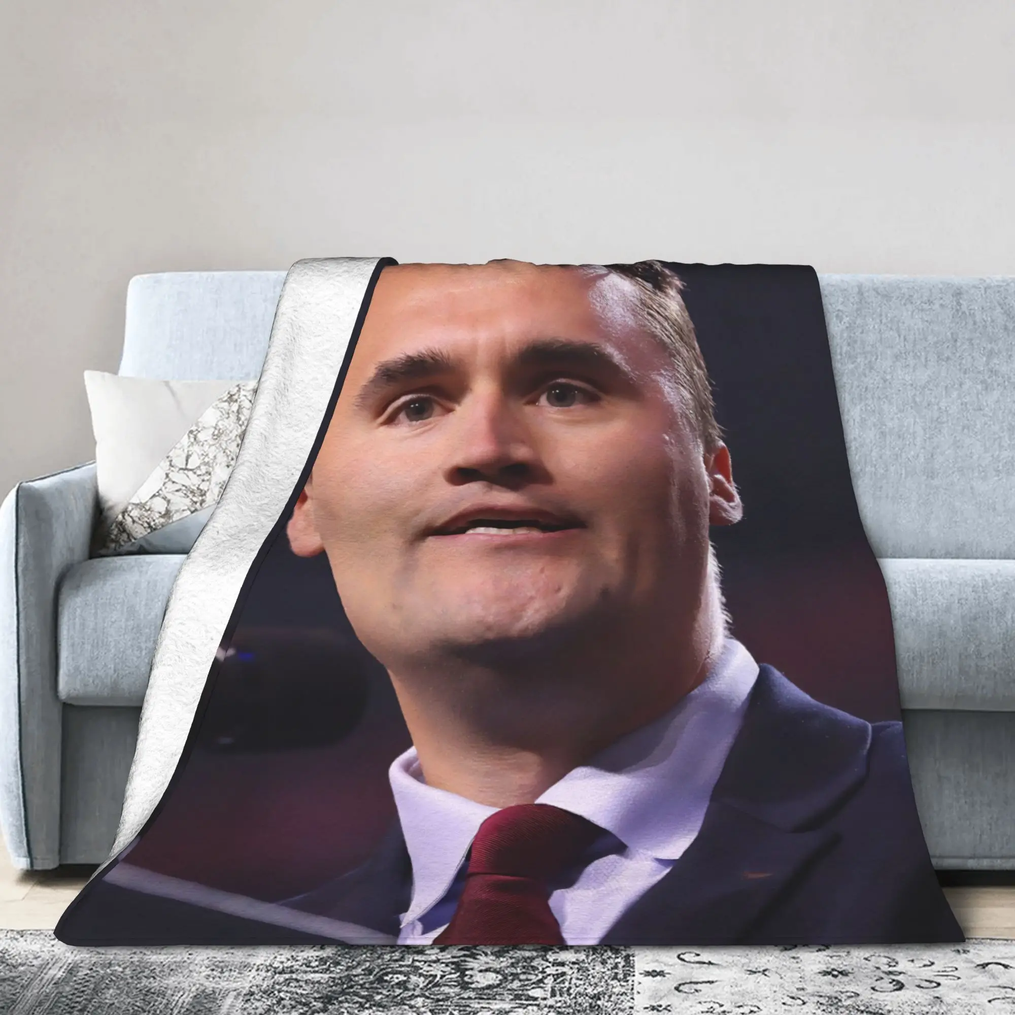 RIP Charlie Kirk Memorial Flannel Throw Blankets A True Patriot Freedom for Bed Knitted Blanket Outdoor Soft Portable Quilt