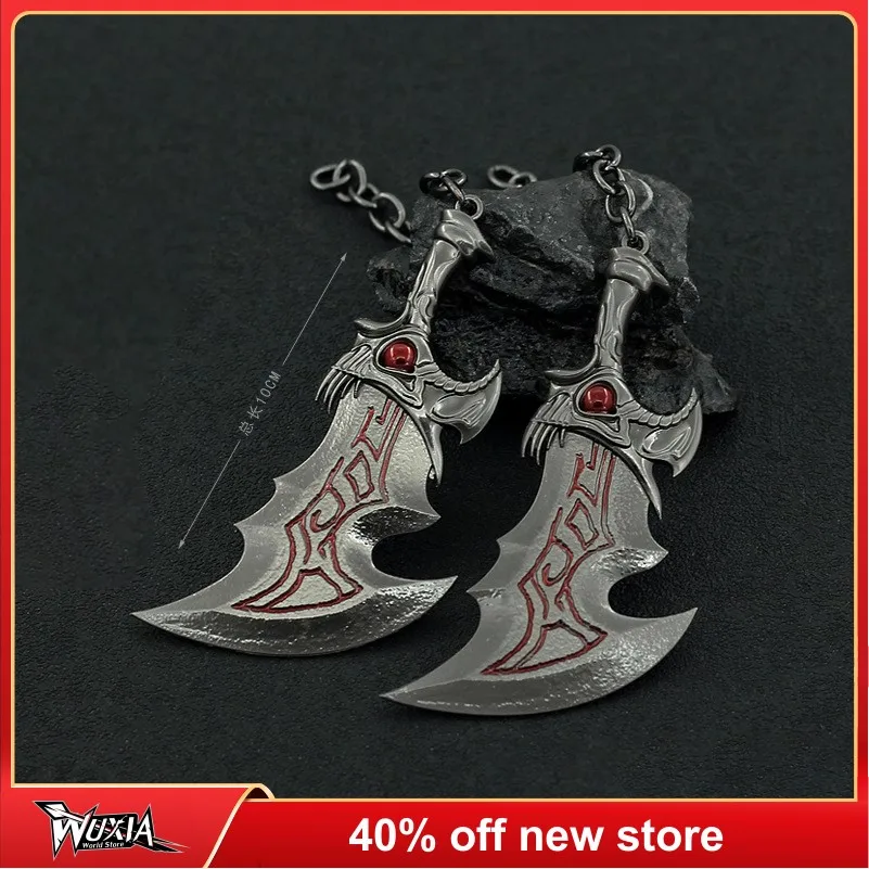 

God of War Blade of Athena Kratos Weapon Keychain Game Weapon Model Katana Metal Anime Sword Samurai Toys for Boy Children Gifts