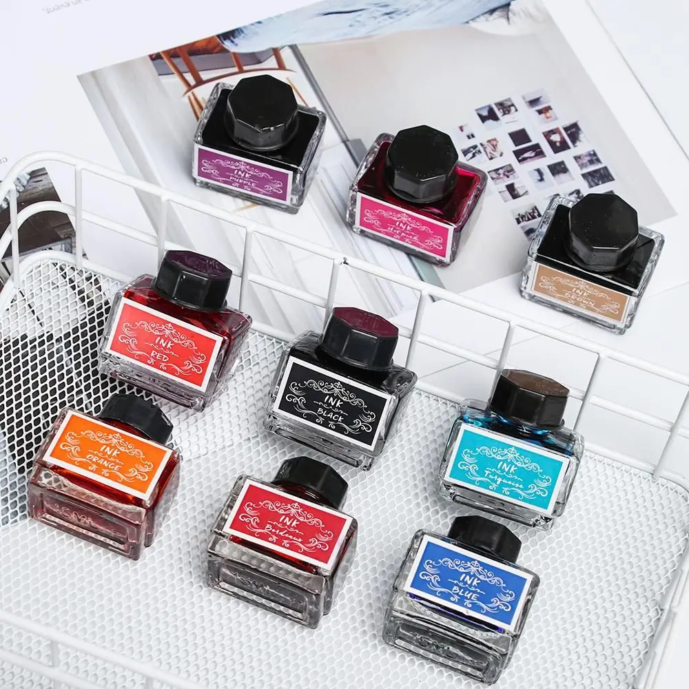 1pcs Carbon-free Ink For Fountain Pen 15ml Non-carbon Ink Fountain Pens Stationery Pen Ink Bottle Printer Chemical Ink