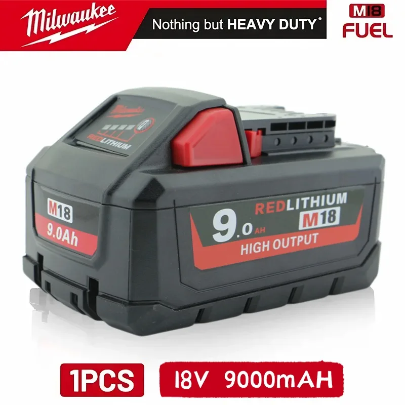 Batterie d'origine Milwaukee M18 avec 8,0 Ah, 9,0 Ah, 9 000 mAh, 21700 cellules. Outil électrique Milwaukee. Remplacer la batterie au lithium
