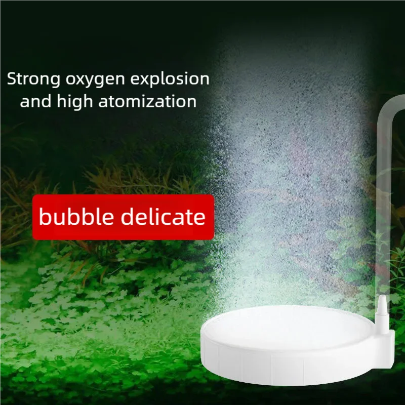 Runder, leiser Nano-Luftstein für Aquarium, Aquarium, Sauerstoffbelüfter, Hydrokultur-Zubehör mit hochgelöstem Sauerstoff – Detail 4