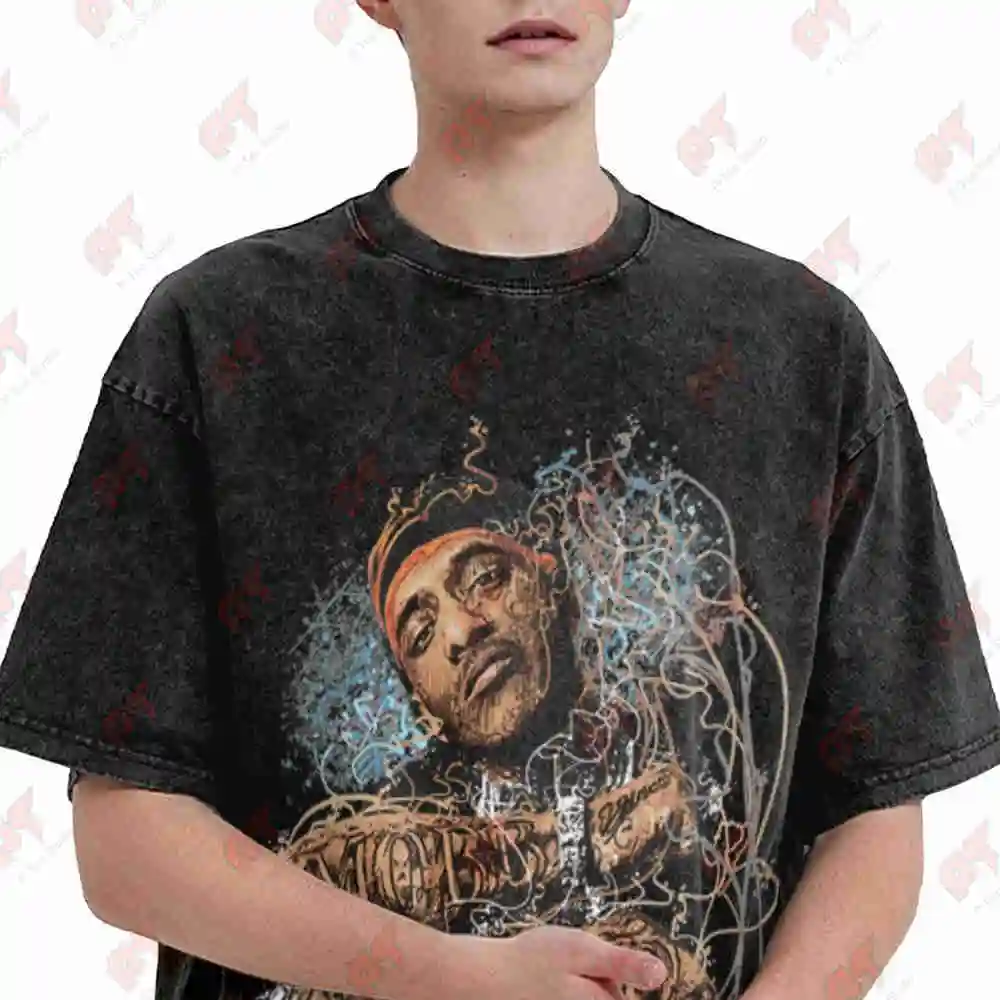Prodigy Of Mobb Deep Vintage Washed Tee Pure Cotton T-Shirt