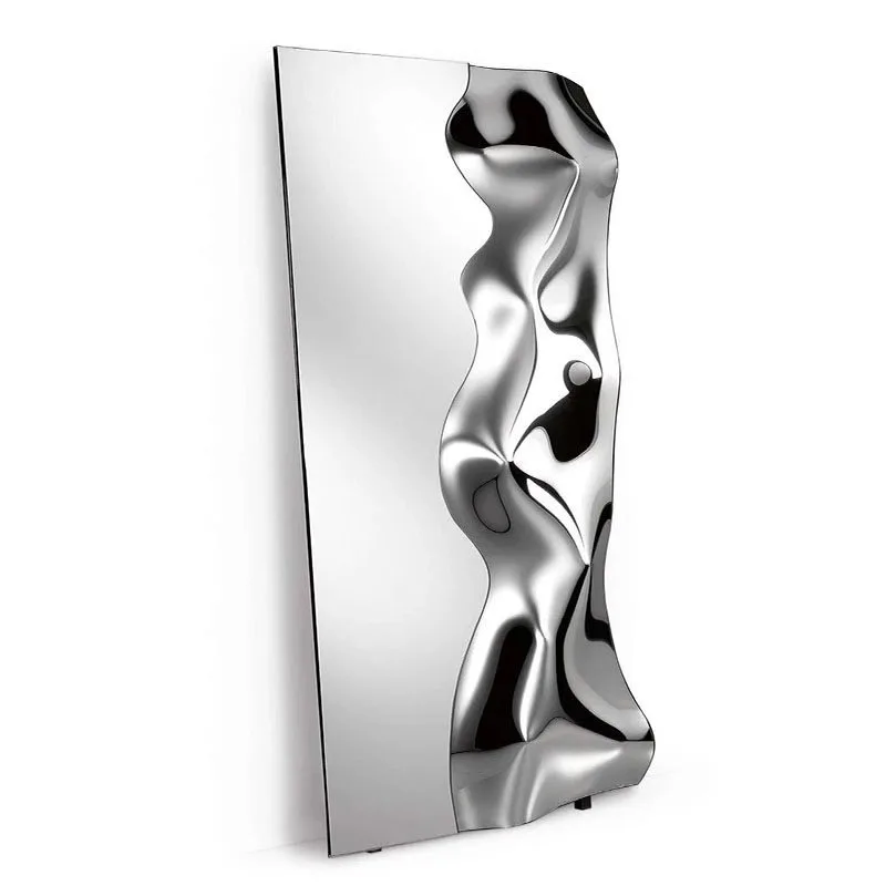 Simple modern Italian fiam wave mirror phantom full-length mirror wall hanging fitting decorative mirror