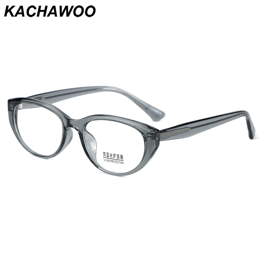 

Kachawoo anti blue light eyeglasses women computer grey leopard tr90 acetate retro glasses frame for men unisex European style