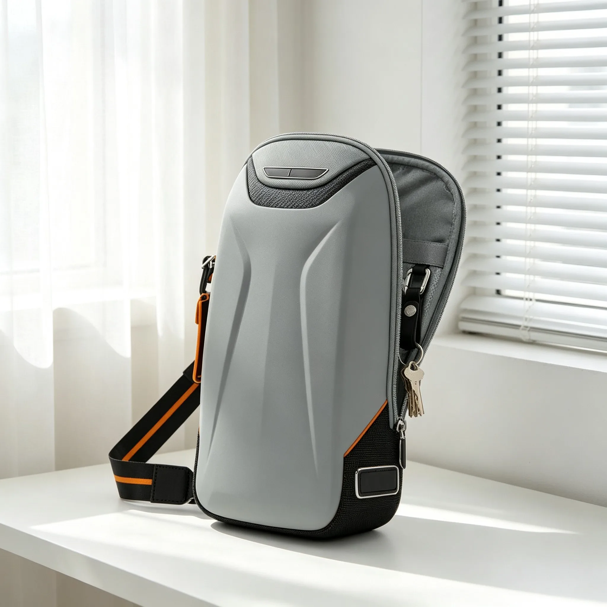 Minimalist Casual Sling Chest Bag for Men, Large Capacity Business Single Shoulder Crossbody Bag