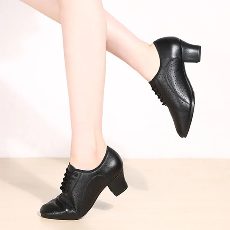 

Genuine leather Dance Shoes For Women Girls Ballroom Latin-dance-shoes Modern Tango Jazz Dancing Shoes Salsa Practice Shoes