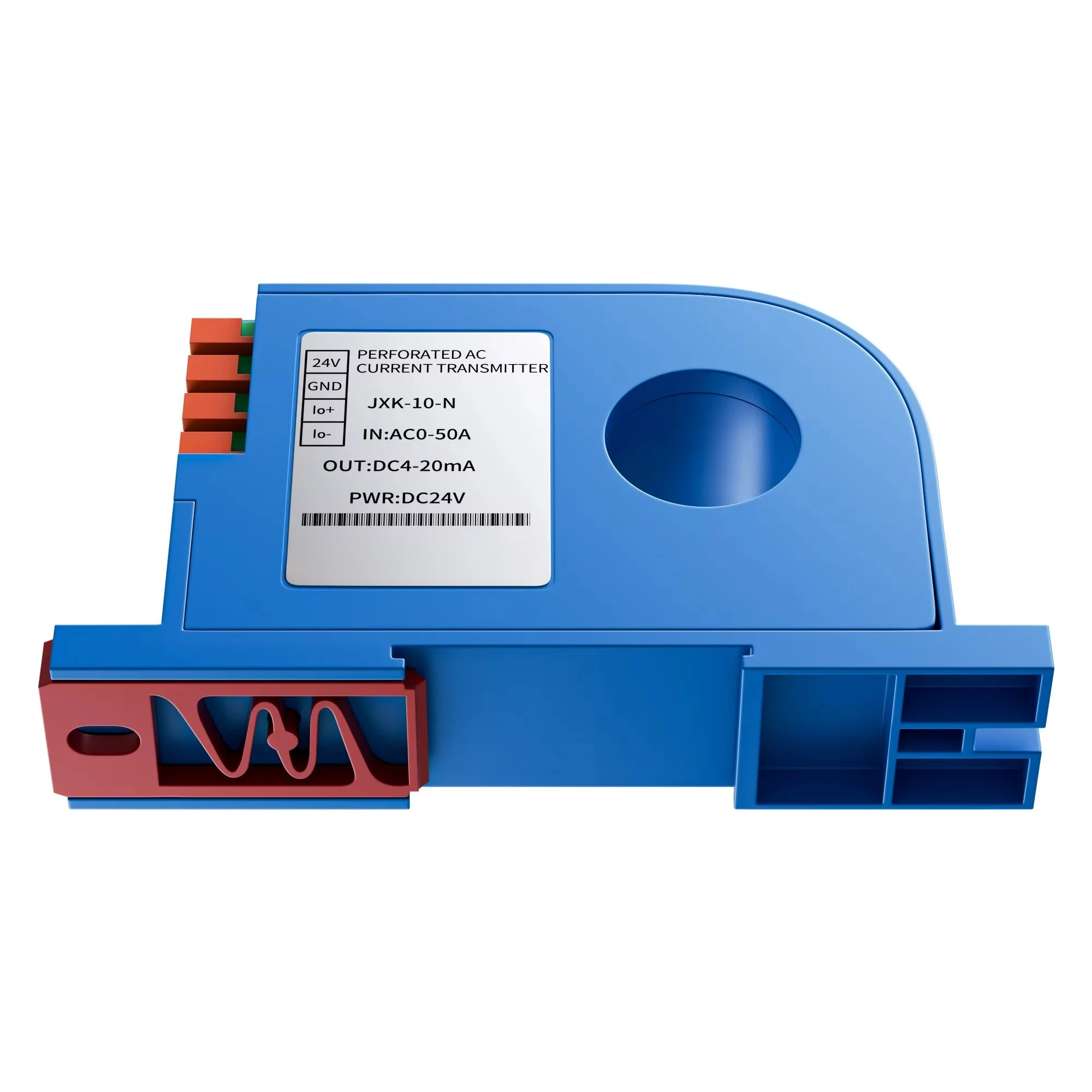 Hall Effect Current Transmitter 0-600A 22mm Aperture 4-20mA 0-10V RS485 AC DC Signal Conversion