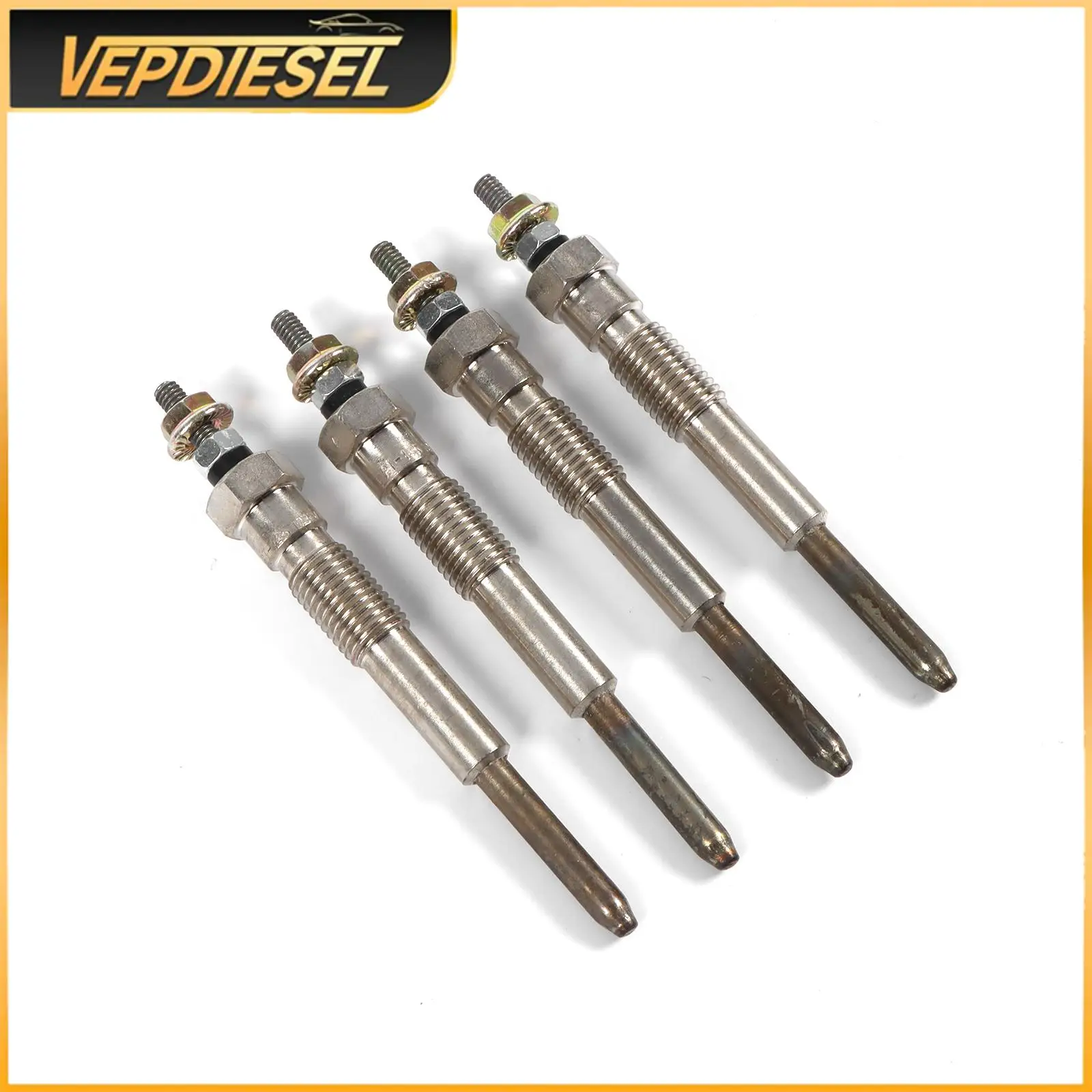 

4pcs Glow Plugs 600-815-2761 For Komatsu 3D95S-W-1E 3D95S-W-1D WA70-6 WA65-6 WA80-6 4D95S-1D WA70-7 4D95S Forklifts 6008152761