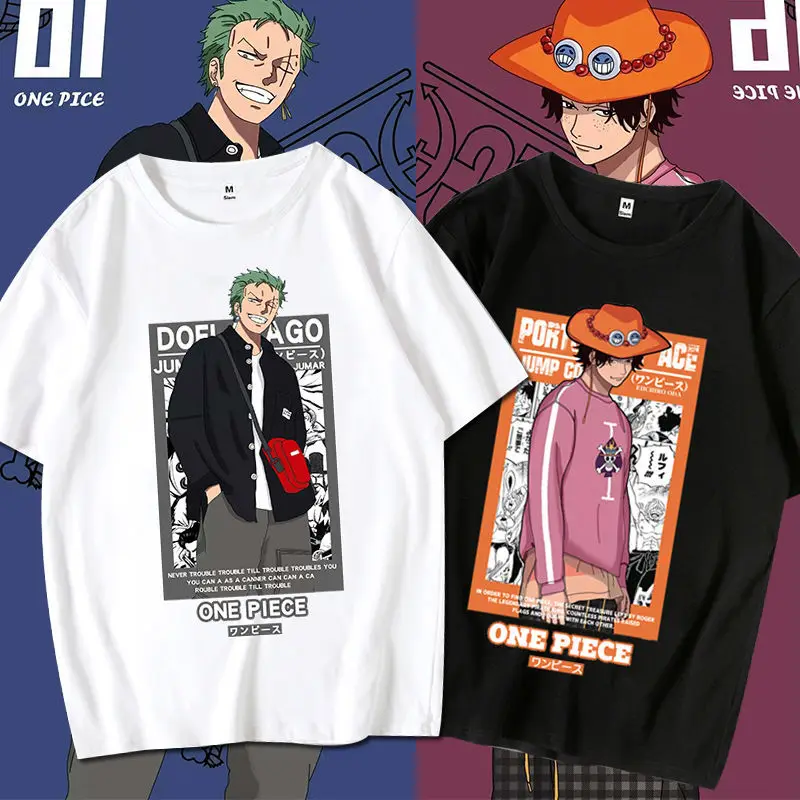 

Цельная милая футболка с рисунком Ророноа Зоро, креативная индивидуальная мужская летняя легкая футболка с коротким рукавом, аниме, периферийный подарок