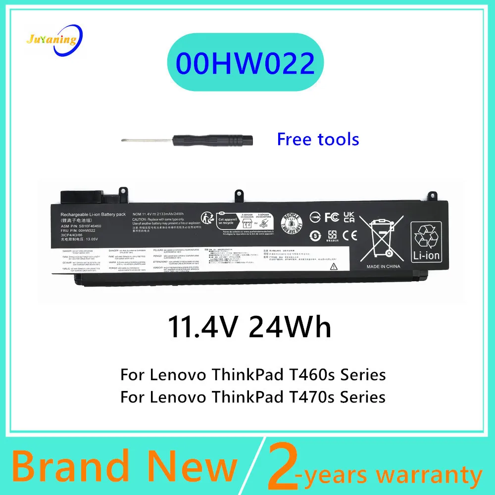 01AV405 00HW022 Laptop Battery For Lenovo ThinkPad T460s T470s Series 00HW038 00HW025 01AV406 00HW024 01AV407 00HW023