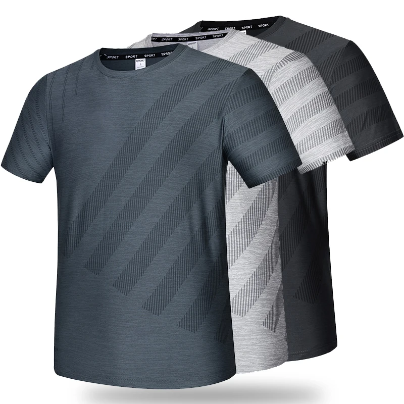 

(M-3XL)Men's Quick-Dry Sport T-Shirt Summer Tee for Running Basketball Badminton Athletic Moisture-Wicking Stretchy Fitness Tops