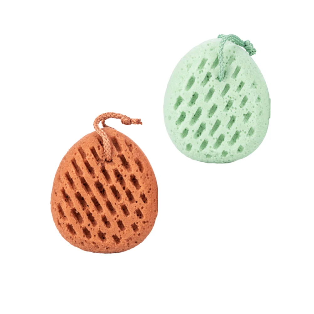 

2Pcs Back Scrubber Sponge Wipe Exfoliating Bathing Towel Body Scrubbing Tool Bathroom Accessories for Shower Sponge Wipe